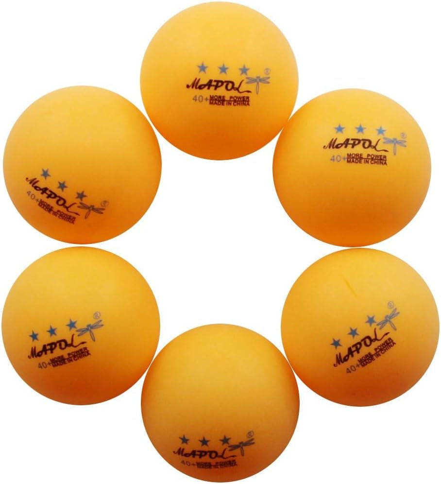 50Ct Orange 3-Star Ping Pong Balls, Bulk Training Table Tennis Balls