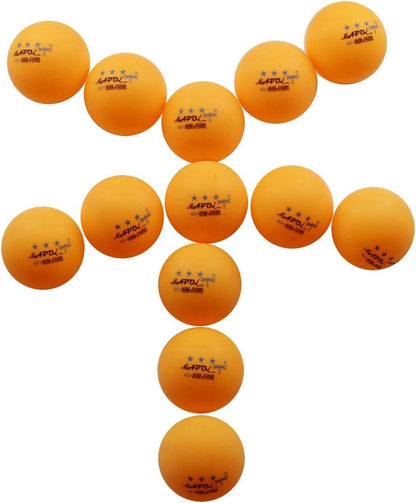 50Ct Orange 3-Star Ping Pong Balls, Bulk Training Table Tennis Balls