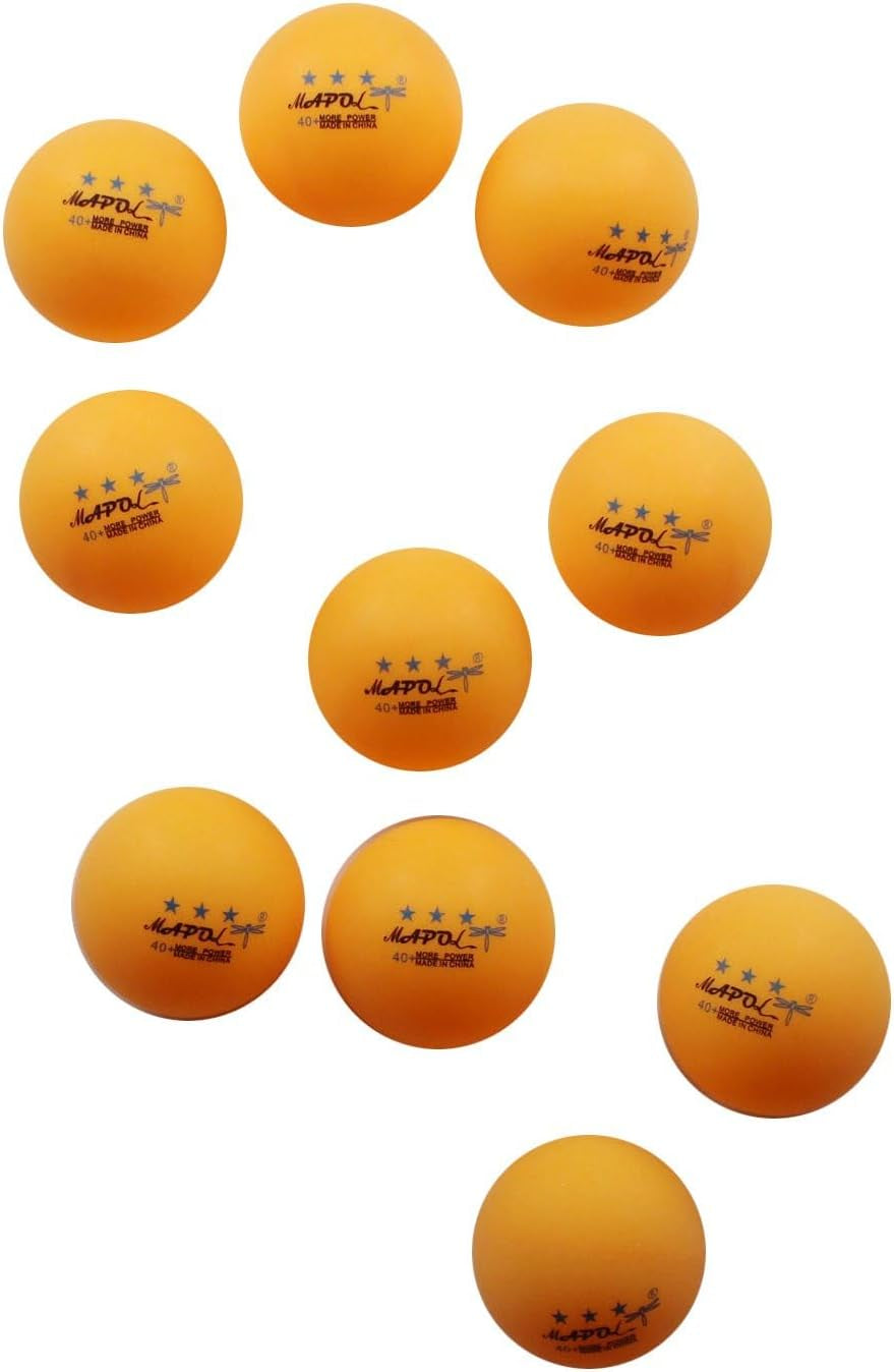 50Ct Orange 3-Star Ping Pong Balls, Bulk Training Table Tennis Balls