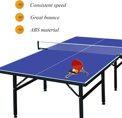 50Ct Orange 3-Star Ping Pong Balls, Bulk Training Table Tennis Balls